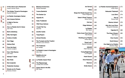 La Palette table of contents