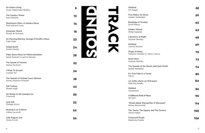 noise table of contents